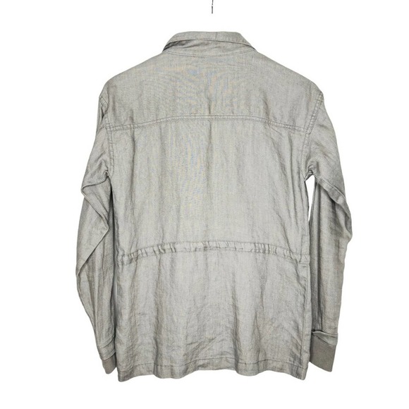 Michael Stars Linen Anorak Jacket Galvanized Size XS - Picture 5 of 11
